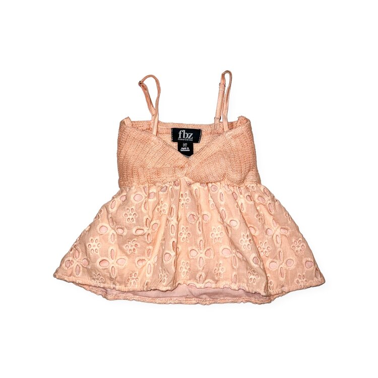 Flowers by Zoe Peach Eyelet Cami