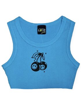 Love Junkie Thermal Crop Cherry Bomb Tank