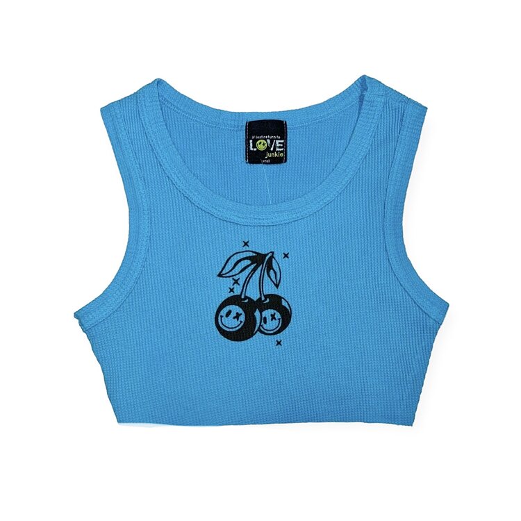 Love Junkie Thermal Crop Cherry Bomb Tank