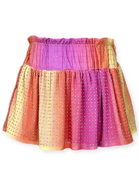 Lola and the Boys Sunset Crystal Skirt