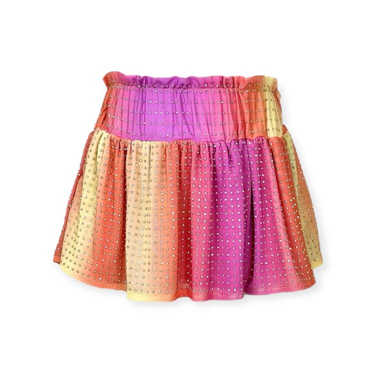Lola and the Boys Sunset Crystal Skirt