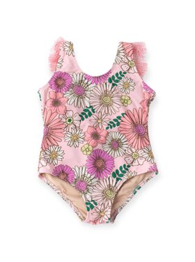 Shade Critters Retro Blossom Fringe Back One-Piece