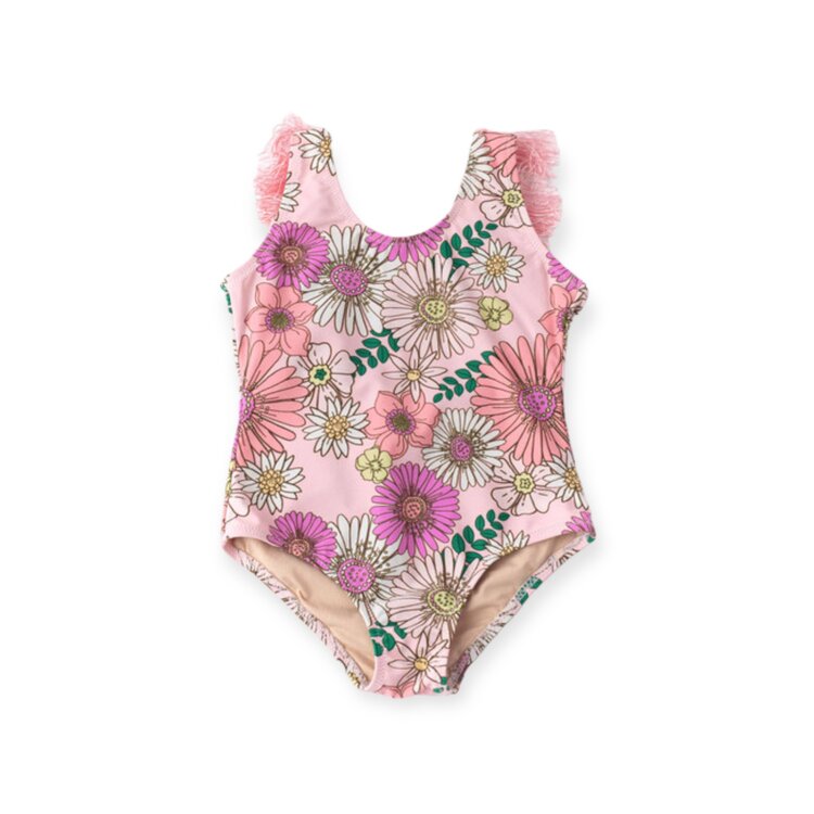 Shade Critters Retro Blossom Fringe Back One-Piece
