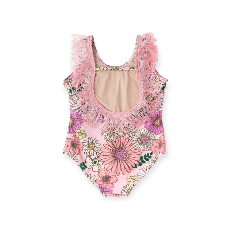 Shade Critters Retro Blossom Fringe Back One-Piece