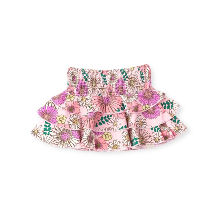 Shade Critters Retro Blossom Smocked Skirt