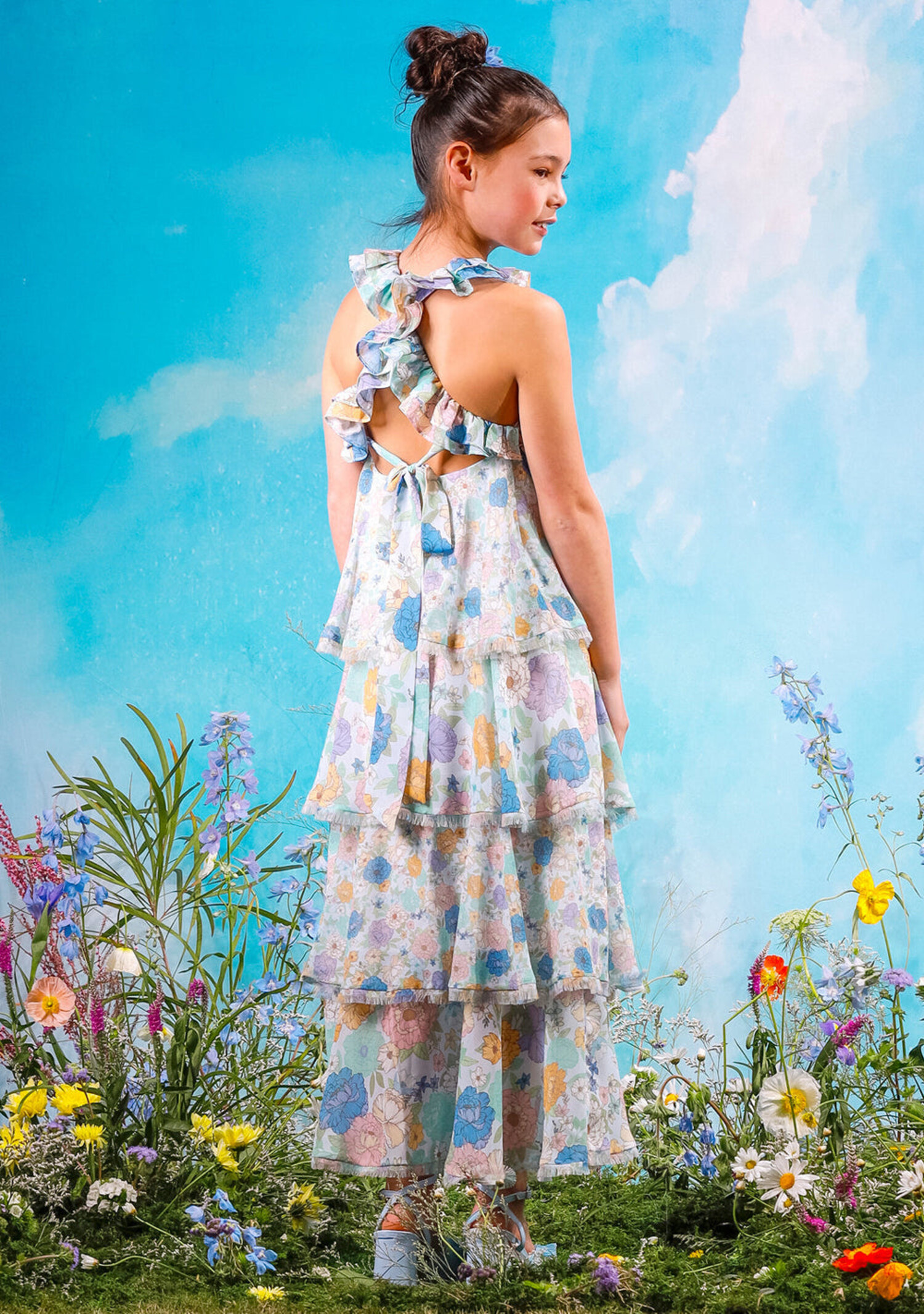 Marlo Kids Azure Maxi Dress