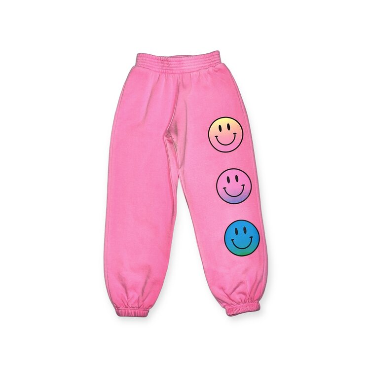 Firehouse Ombre Happy Faces Jogger