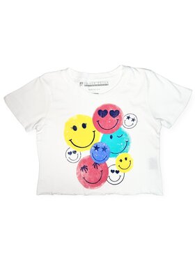 Prince Peter Many Happy Faces Crop Tee