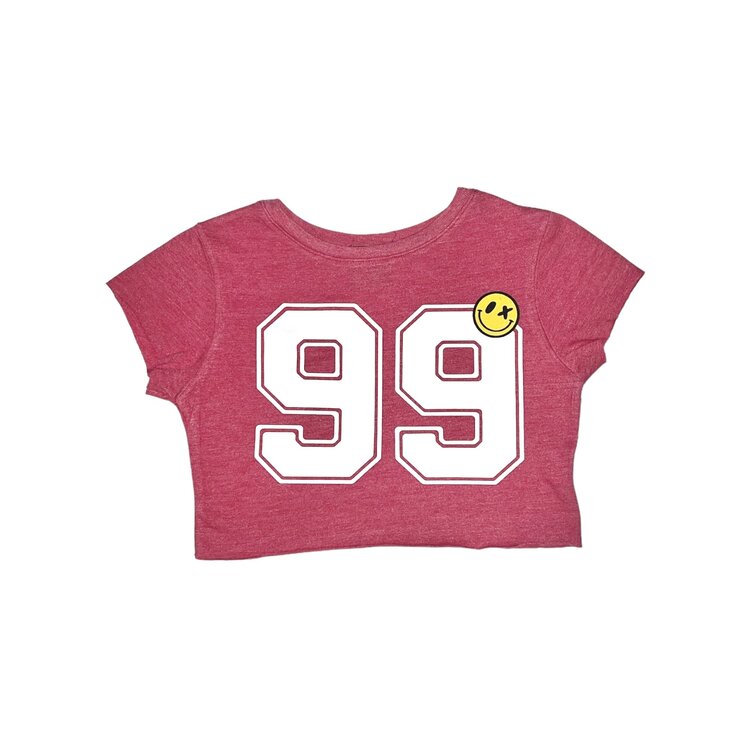 Love Junkie 99 Smiles Crop Boyfriend Tee