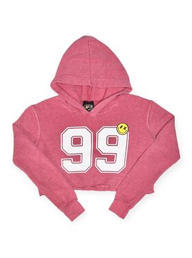 Love Junkie 99 Smiles Fleece Cropped Hoodie