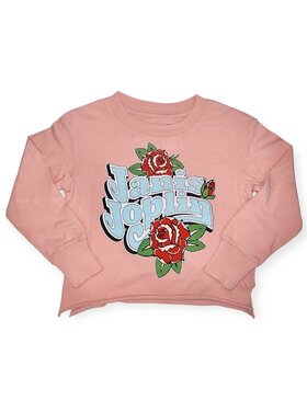 Rowdy Sprout Janis Joplin Rose LS Rib Tee