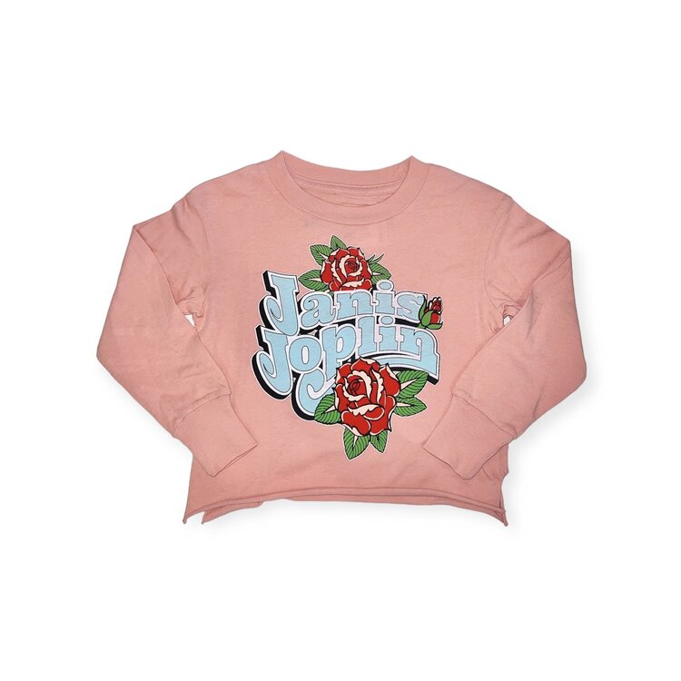 Rowdy Sprout Janis Joplin Rose LS Rib Tee