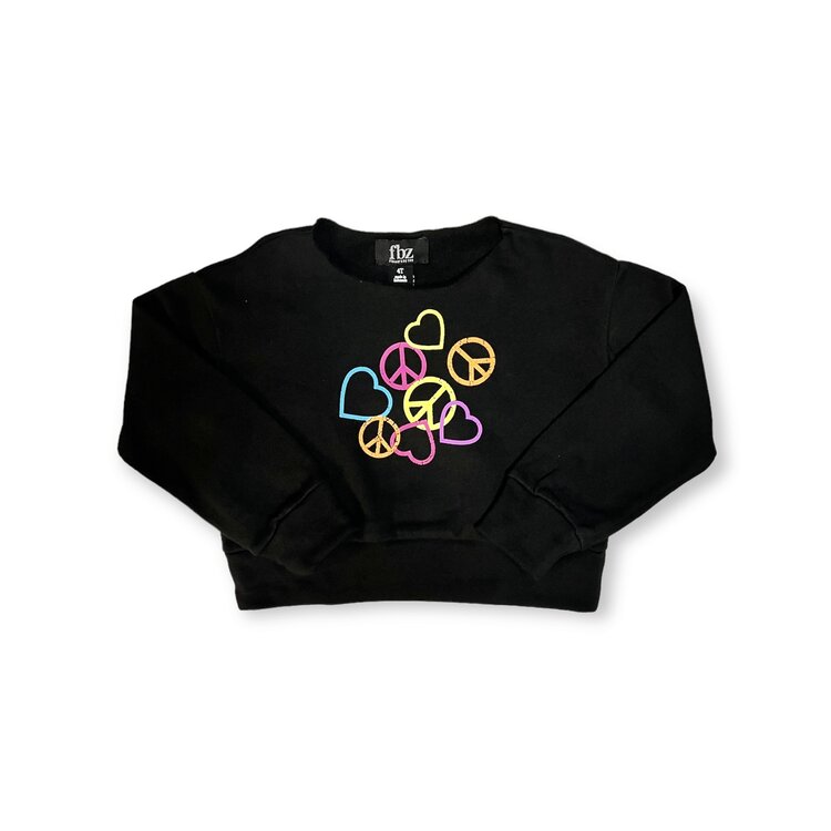Flowers by Zoe Hearts Peace Sweatshirt