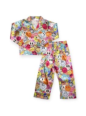 Tweenstyle Hippie Smiles Satin Lounge Set
