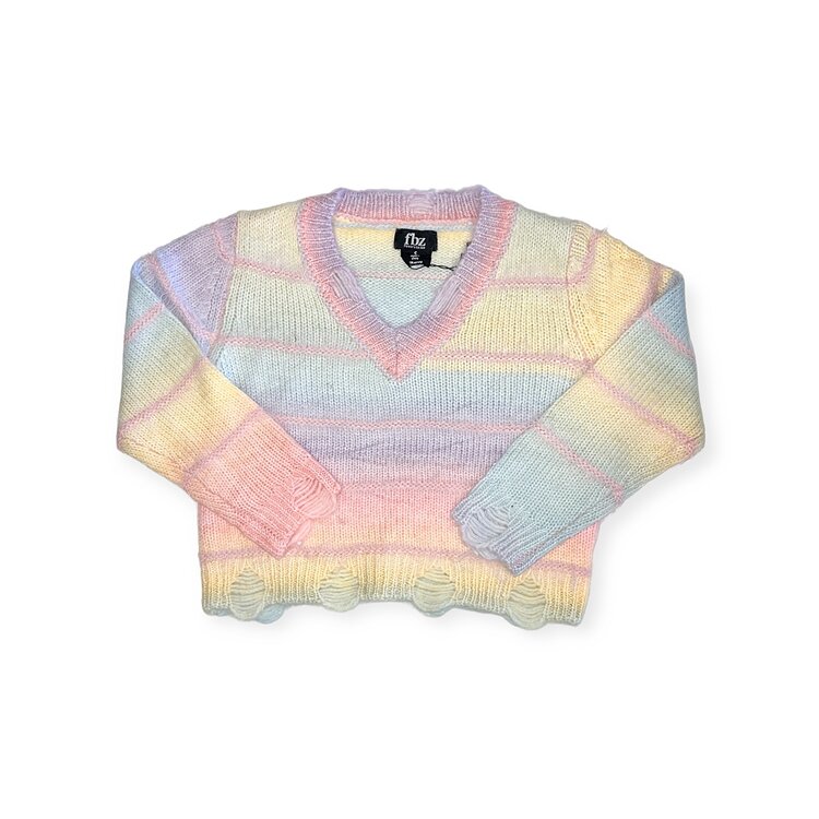 Flowers by Zoe Pastel V-Neck Sweater