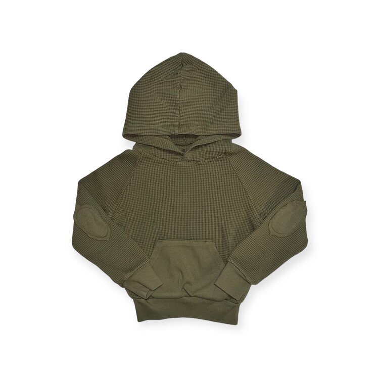 Californian Vintage Waffle Solid Hoodie