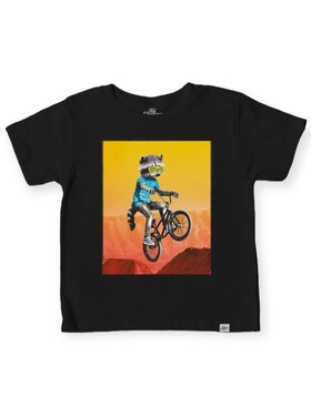 Kid Dangerous Biking Raccoon Tee