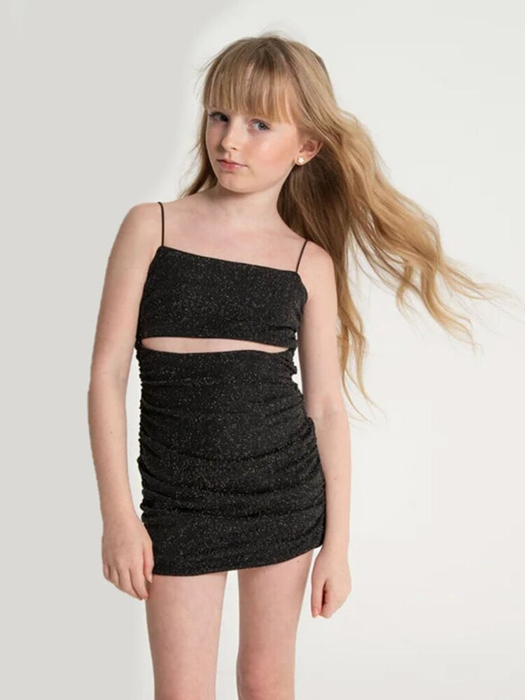 THEME Liv Sparkle Reversible Mesh Dress