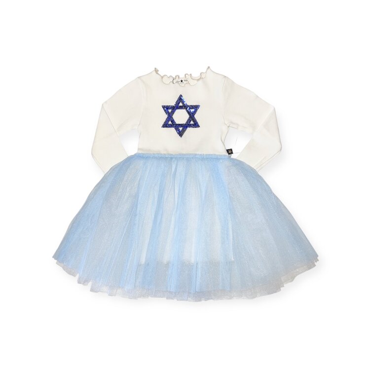 Petite Hailey Holiday Star Tutu Dress