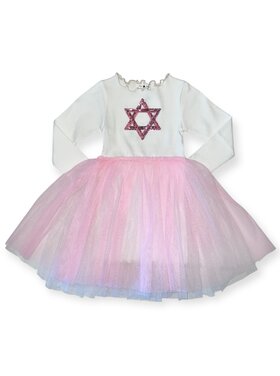 Petite Hailey Holiday Star Tutu Dress