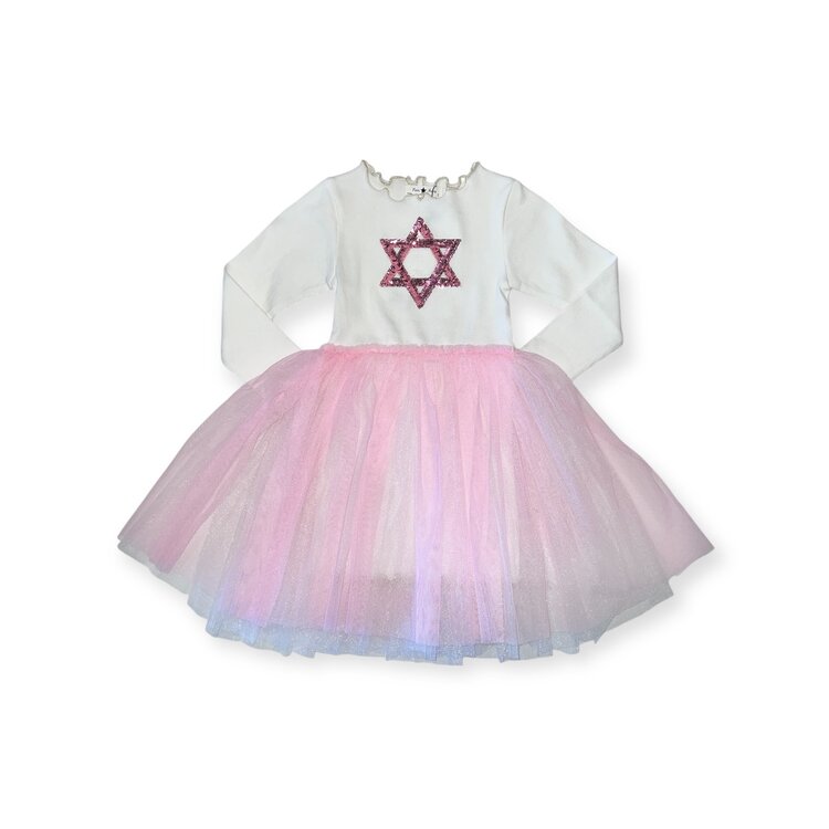 Petite Hailey Holiday Star Tutu Dress