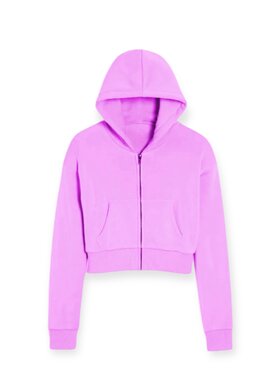 Katie J NYC Dylan Crop Zip Up