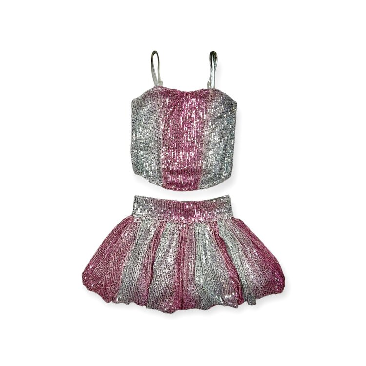 Flowers by Zoe Sequin Bubble Skirt Set