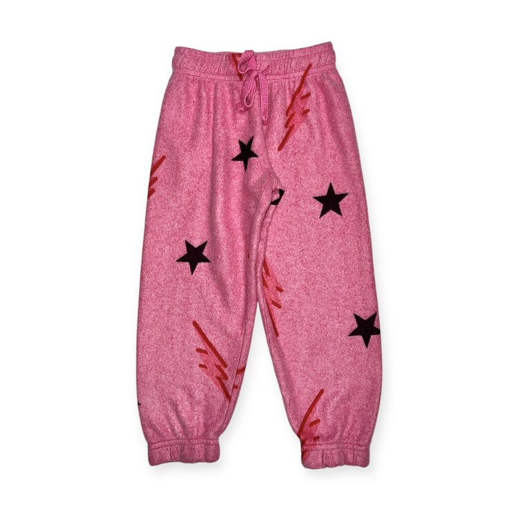 T2 Love Reverse Fleece Bolts Stars Jogger