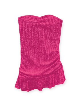 Katie J NYC Estelle Asymmetrical Strapless Sequin Dress