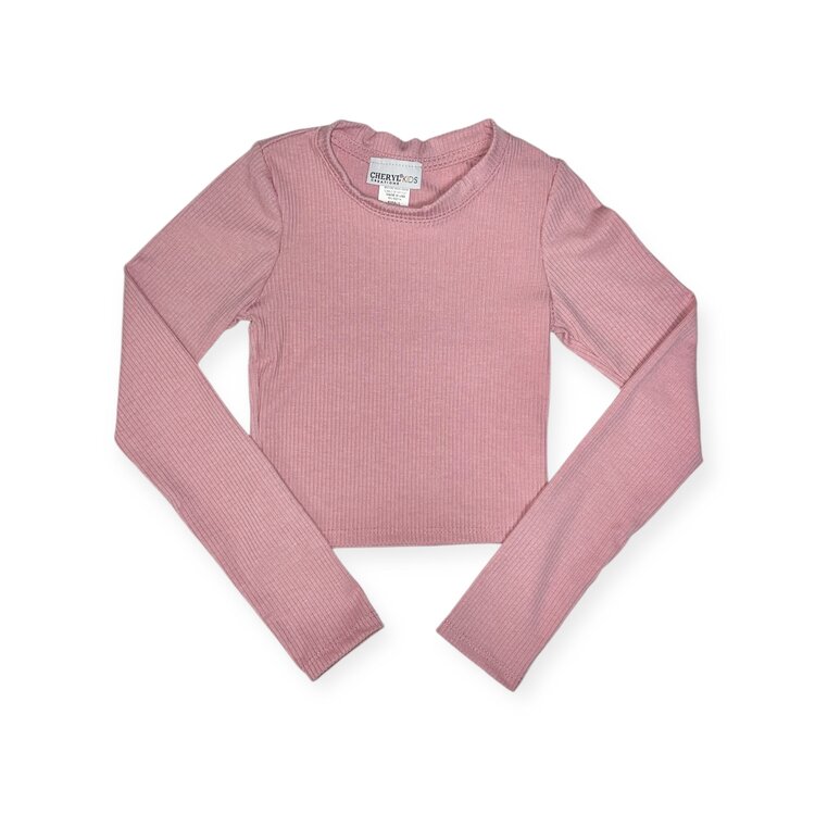 Cheryl Creations Kids Ribbed LS Top