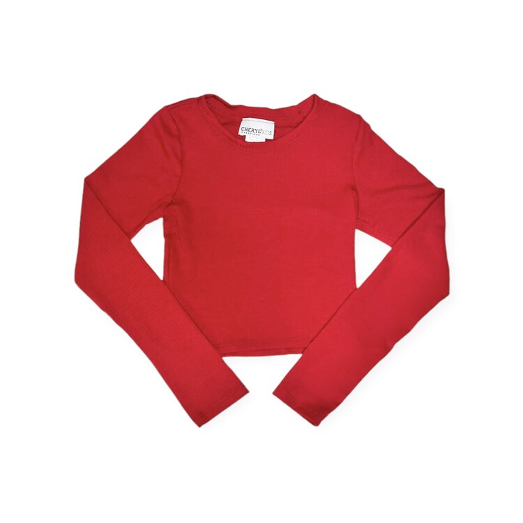 Cheryl Creations Kids Ribbed LS Top