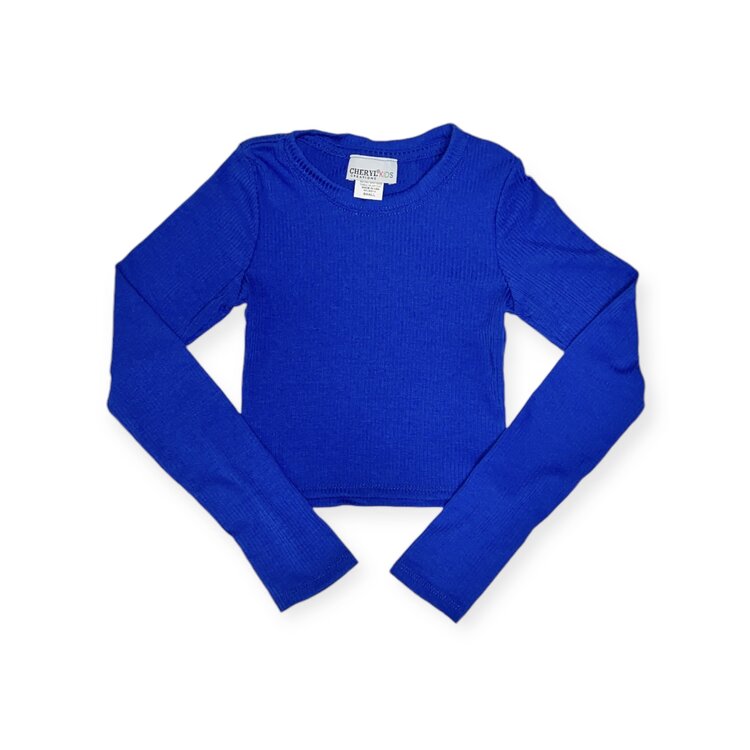 Cheryl Creations Kids Ribbed LS Top
