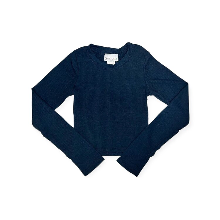 Cheryl Creations Kids Ribbed LS Top