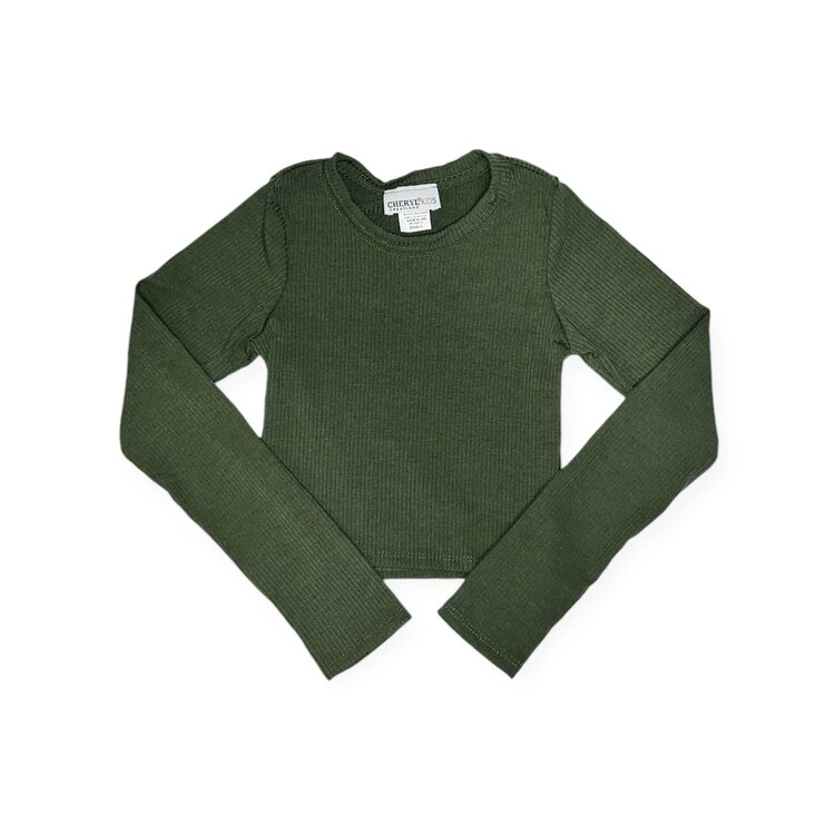 Cheryl Creations Kids Ribbed LS Top