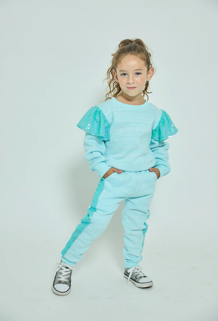 Dollfaced Kids Enchanted Sequined Sweatsuit Set