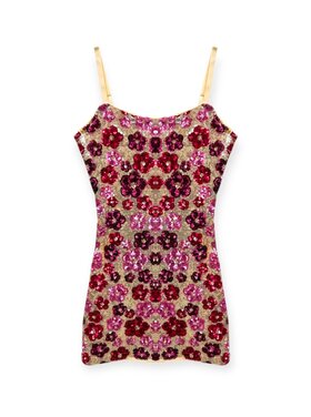 Katie J NYC Roxanne Daisy Sequins Dress