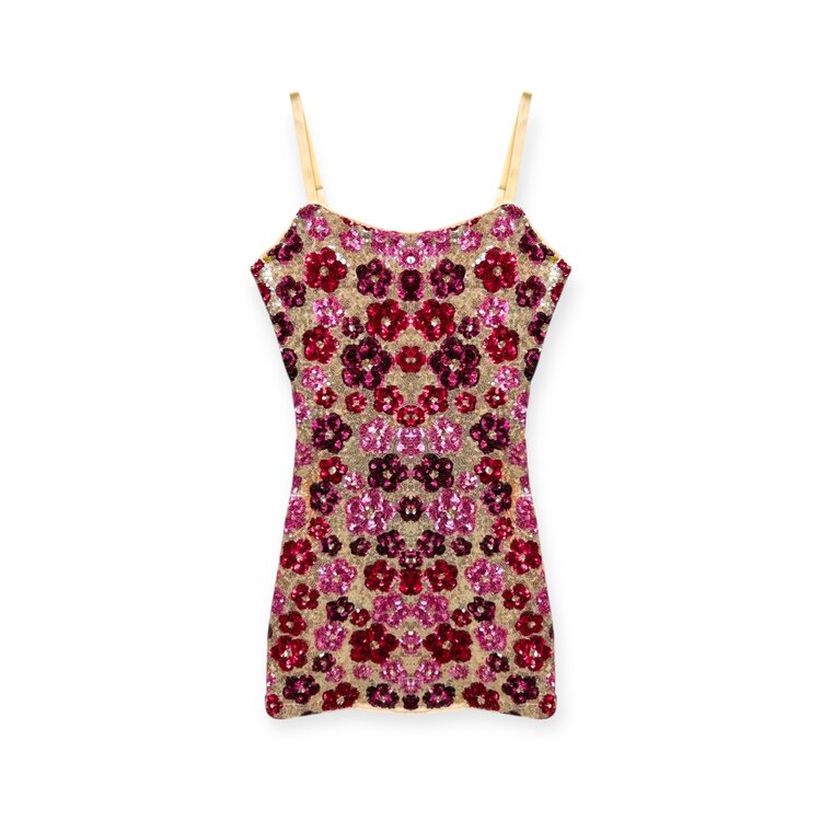 Katie J NYC Roxanne Daisy Sequins Dress