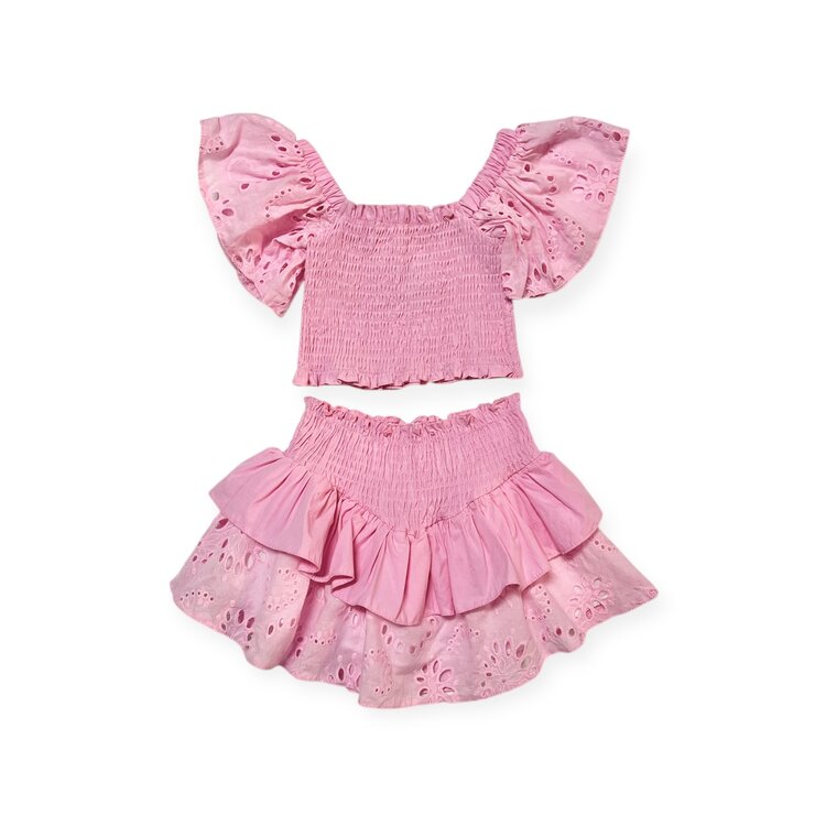 Tweenstyle Eyelet Skirt Set