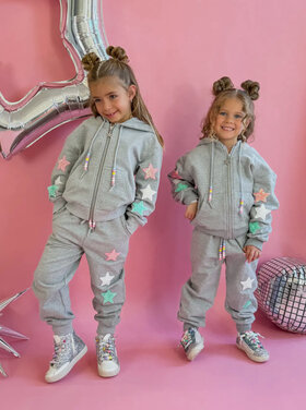 Ellie & Mila Sequin Star Patch Sweatsuit