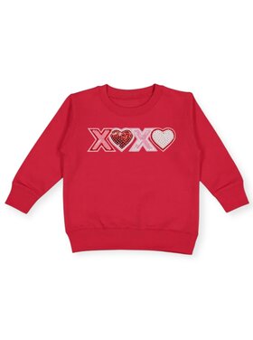 Sweet Wink XOXO Sequin Patch Sweatshirt