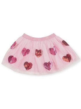 Sweet Wink Sequin Heart Tutu Skirt