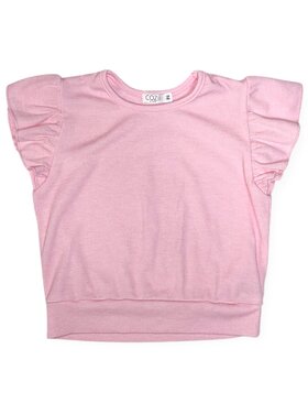 Cozii Ruffle Sleeve Top