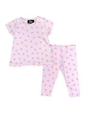 Flowers by Zoe Infant Allover Bows Tee/Legging Set