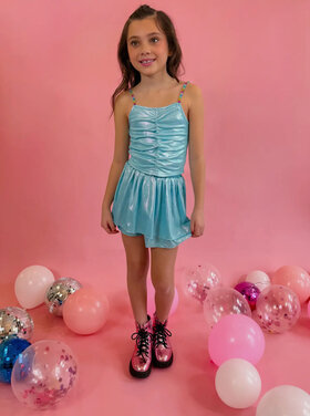 Ellie & Mila Metallic Skort Set