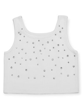 Mia New York Crystal Crop Tank