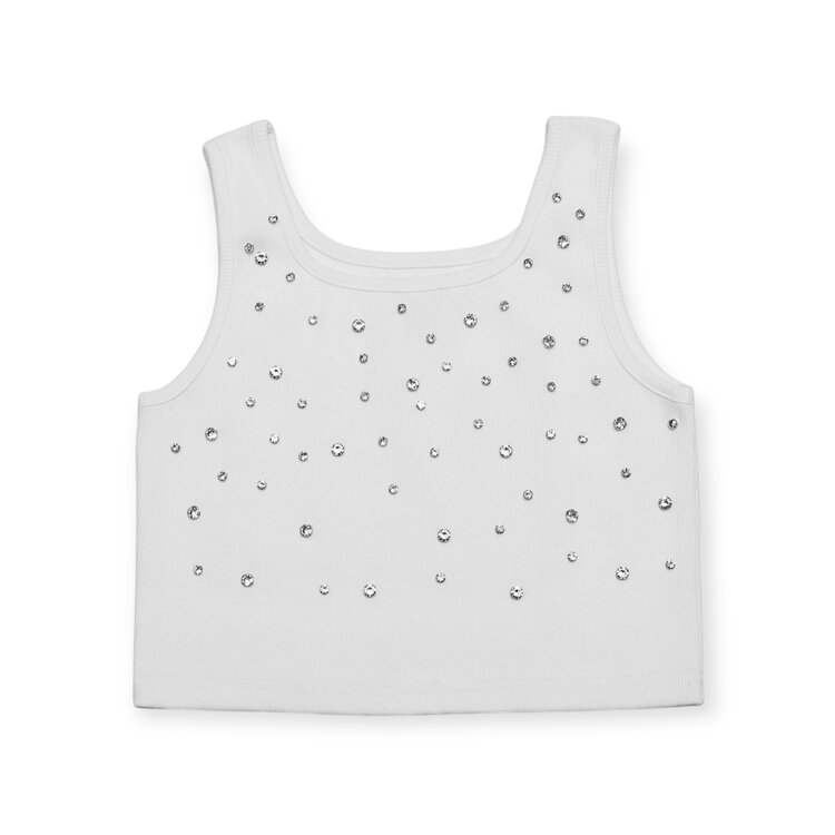 Mia New York Crystal Crop Tank