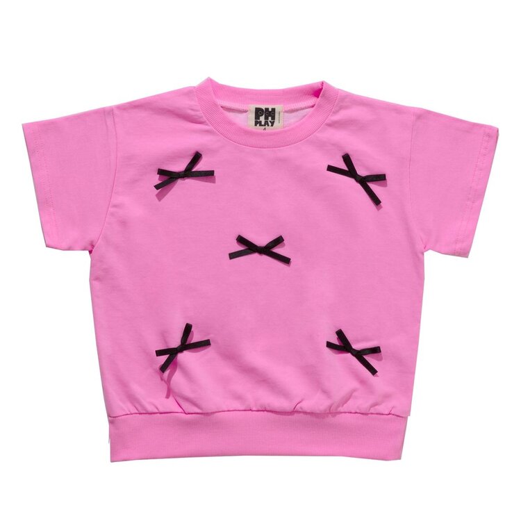 Petite Hailey Bows Sweat Short Set