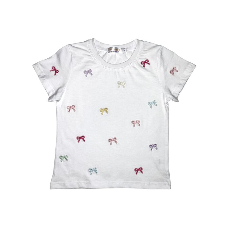 Tweenstyle Embroidered Mini Bows Tee