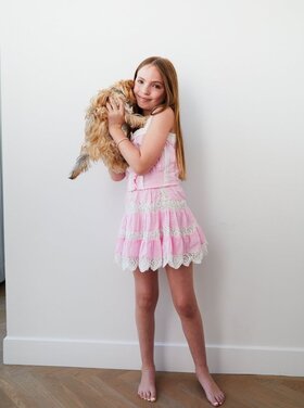 THEME Luna Heart Lace Skirt