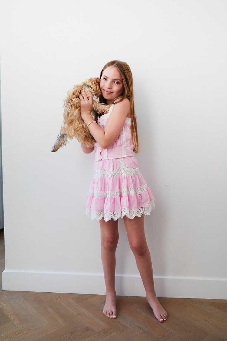 THEME Luna Heart Lace Skirt